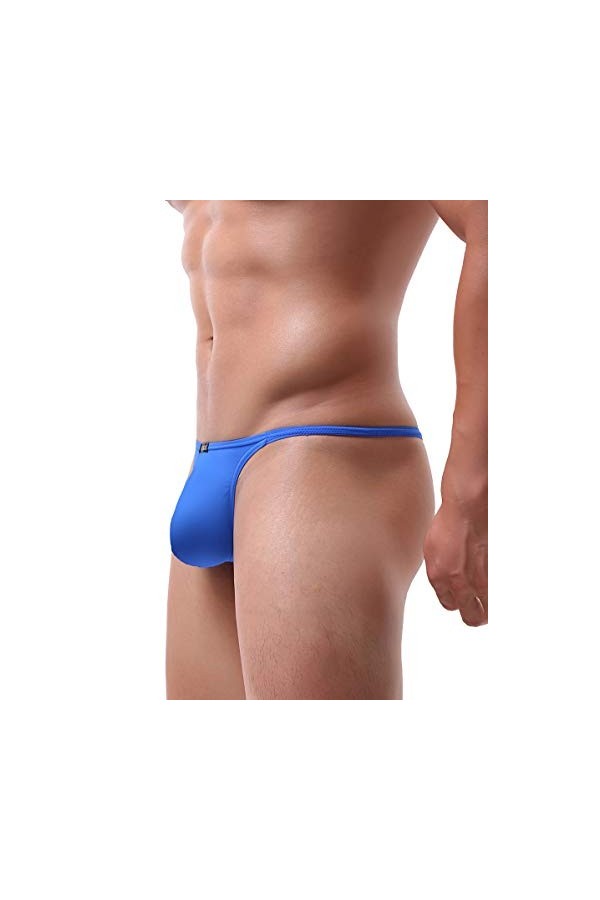 iKingsky String sous-vêtements Homme Taille Basse Tanga en Poche pour Homme avec Dos en Y XXL, Pack de 9