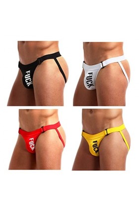 Alienjoy Jockstrap String String pour homme Sexy Sous-vêtements Homme Slips Thong Coton Low Rive G-Strings Sport Jock Strap S