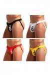 Alienjoy Jockstrap String String pour homme Sexy Sous-vêtements Homme Slips Thong Coton Low Rive G-Strings Sport Jock Strap S