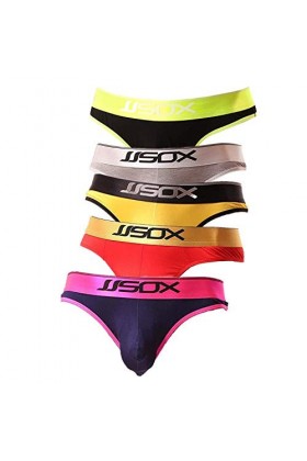 CSMARTE String sexy pour homme avec dos en T,L,Mélange de 5.