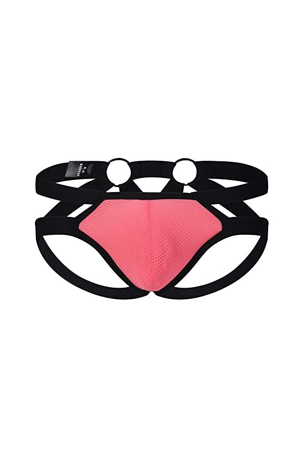 AIEOE Tanga Homme String pour Homme Sexy G-String Slips sous-vêtements Taille Basse Confortable T-Back Thong Briefs XL