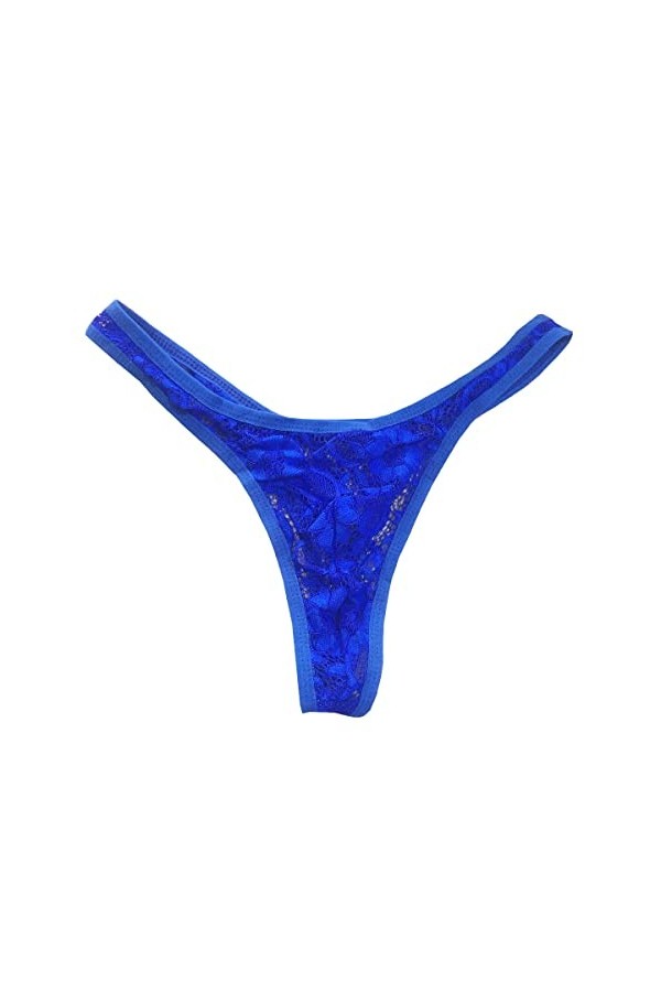 Mankini sexy en dentelle pour homme - String amusant - Boxer triangle - Taille basse - Extensible - Culotte bikini, 1 pièce B