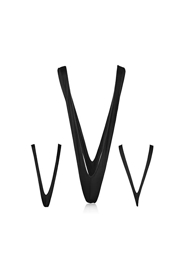 Mankini à String en V Mankini de sous-Vêtements de Cerf Maillot de Bain à String pour Homme Noël Léopard, Classique 