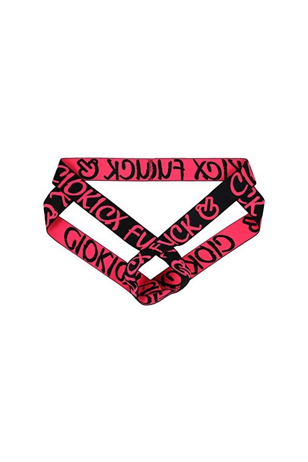 FEOYA- Homme Thong Sexy Évider Ice Silk Briefs Taille Basse G-String Jockstrap String Tanga Pouch T-Back Mini Slip Homme Sexy