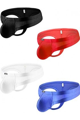 iKingsky String sexy pour homme - Taille basse - Sous-vêtement sexy, Lot de 4, XL
