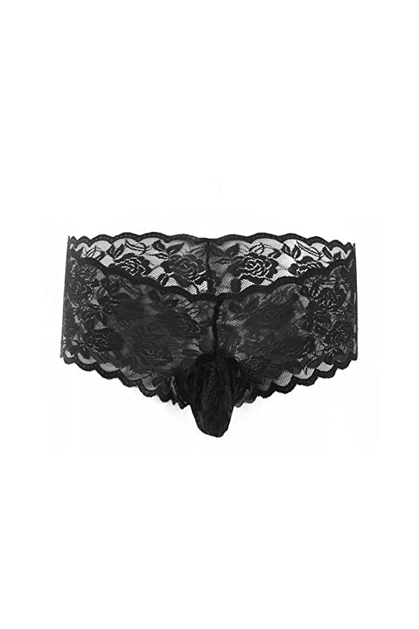 VemeFufu Sexy Dentelle Hommes Sous-vêtements String C String G Slip Boxer Tanga Hommes Chaud Taille Basse Élastique Thong Man