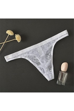 Yomie Culotte Ultra-Fine pour Hommes en Dentelle Transparente Douce Sexy String