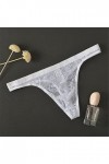 Yomie Culotte Ultra-Fine pour Hommes en Dentelle Transparente Douce Sexy String
