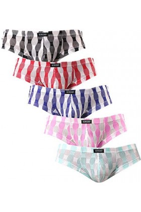 iKingsky Cheeky Collants pour homme Taille Aiedrigen Hommes Sous-vêtements String Sexy Renflement Sous-vêtement, Lot de 5, L