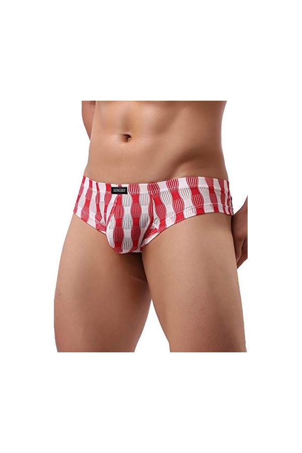 iKingsky Cheeky Collants pour homme Taille Aiedrigen Hommes Sous-vêtements String Sexy Renflement Sous-vêtement, Lot de 5, L