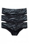 +Homme Slip String Lingerie Noir Cutout Slips Briefs Boxer Shorts Sous-vêtements L, 3-Stück Slips 2 