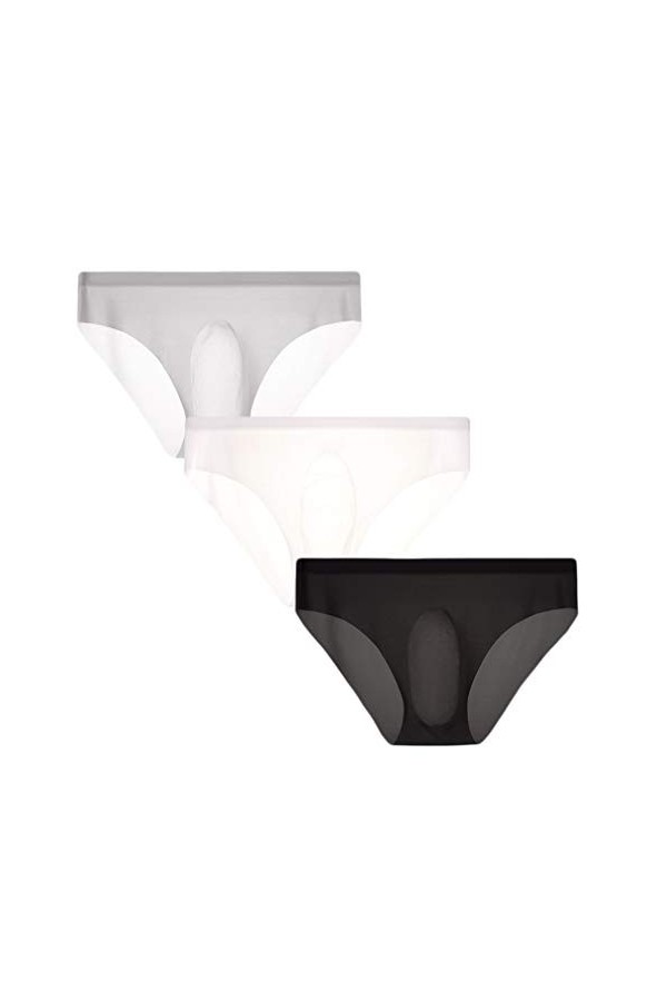 KHUFUZI Lot de 2&nbsp;strings sexy, en forme de G, pour homme, sous-vêtements adapté comme maillot de bain et comme cadeau pour un