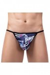 Générique Hommes Sexy Solide Couleur Respirant Taille Basse Tricoté Dentelle String String Briefs Costume Homme Sexy Hot 09A
