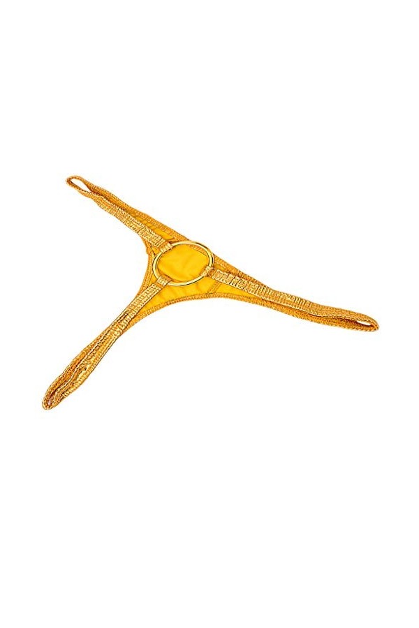 Colcolo Les Nouveaux Hommes String Anneau Ouvert Shorts sous-vêtements Jockstraps - Noir, 70-96cm