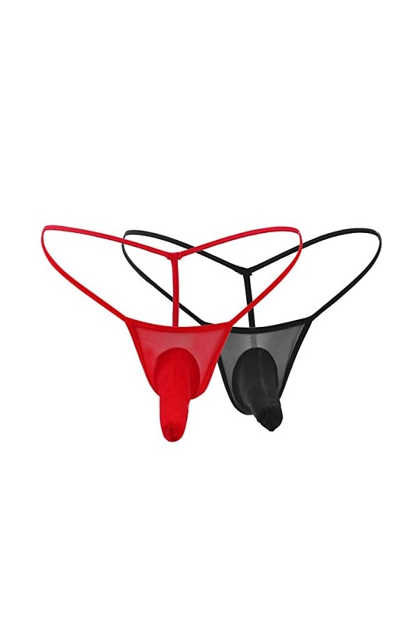 VemeFufu String G String Tanga Homme Sexy Éléphant Tronc Sous-vêtements Hommes Hot Slip Taille Basse Élastique Thong Mâle Cul