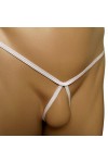 Kaytong Open Crotch G Strings sous-vêtements Sexy pour Hommes Respirant Micro Thong T Back Thongs Lingerie érotique Culottes 