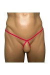 Kaytong Open Crotch G Strings sous-vêtements Sexy pour Hommes Respirant Micro Thong T Back Thongs Lingerie érotique Culottes 