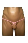 Kaytong Open Crotch G Strings sous-vêtements Sexy pour Hommes Respirant Micro Thong T Back Thongs Lingerie érotique Culottes 