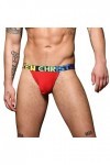 Andrew Christian Almost Naked Pride Cotton Jock Rouge - Taille XL - Jock Strap Strings sous-vêtement Homme