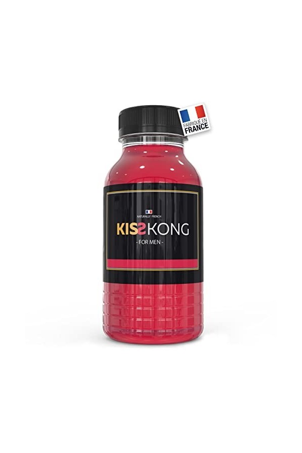 KISS KONG - boisson tonique pour Homme - Noix de Kola + Maca + Gingembre, Cafeine, Proteine - vigueur + energie - 100% nature