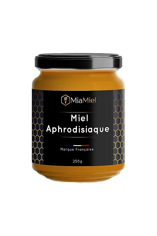 Miel Aphrodisiaque Sexuel Homme et Femme 250G, Miel Sexuel Puissant Homme, Miel Sexuel Femme, Miel de Lavande 100% Pur et Nat