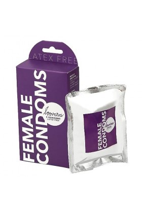 Loovara - Préservatifs Féminins pour Femmes x3 Unités | Boîte de Preservatifs sans Latex | Préservatifs Féminins Ultra-Fins |