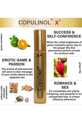 COPULINOL X2 100% Phéromone pour femme roll-on 8ml Le cadeau humain de phéromones pour elle attire les molécules aphrodisiaqu