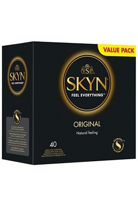 SKYN Lot de 40&nbsp;préservatifs originaux, sans latex
