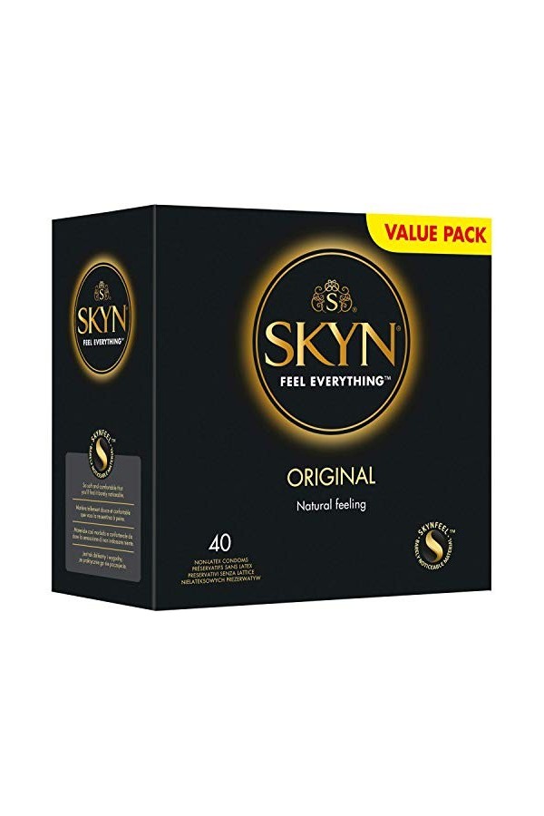 SKYN Lot de 40 préservatifs originaux, sans latex