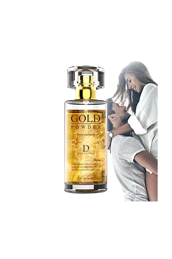 Parfum Dor Aux Phéromones, Poudre Dor Scintillante Aux Parfum Naturel, 50 Ml Parfum Aux Huiles Essentielles Pour Le Corps P