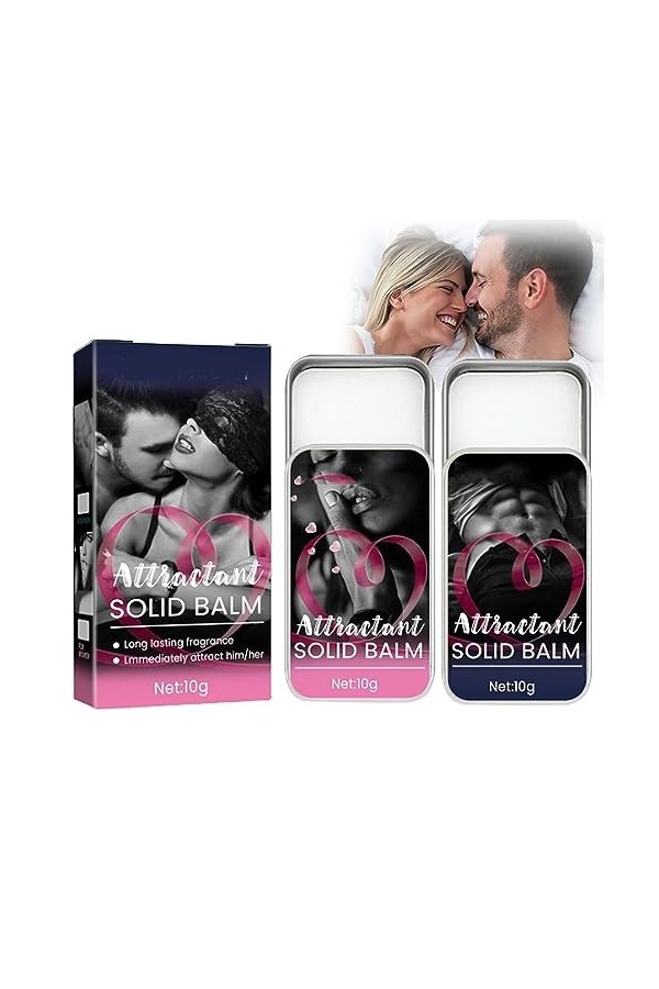 VitaGlo Fheromotherapy Parfum Solide,VitaGlo Sensuality Parfum Solide, Ensembles de Baume Solide Parfum Solide, Parfum Solide