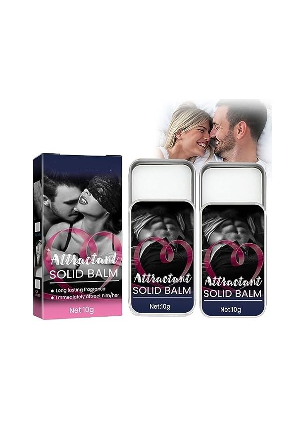 VitaGlo Fheromotherapy Parfum Solide,VitaGlo Sensuality Parfum Solide, Ensembles de Baume Solide Parfum Solide, Parfum Solide