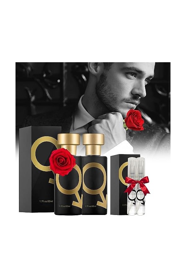 Pheromone Parfum Homme 4pcs Pheromone Perfume For Men, Parfum Pheromone Pour Hombres, Parfum Aux Phéromones Pour Hommes, Perf
