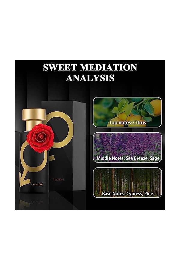 Pheromone Parfum Homme 4pcs Pheromone Perfume For Men, Parfum Pheromone Pour Hombres, Parfum Aux Phéromones Pour Hommes, Perf