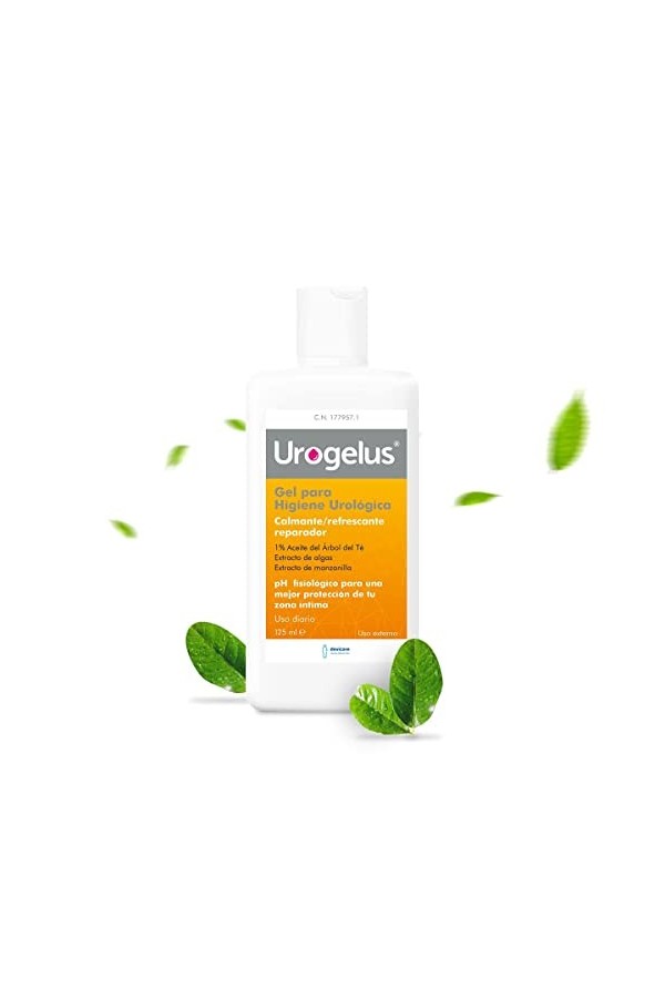 Devicare Urogelus - Gel Hygiène Intime Femme et Homme - 125 ml - Savon Apaisant, Rafraîchissant, Antiseptique et Réparateur à