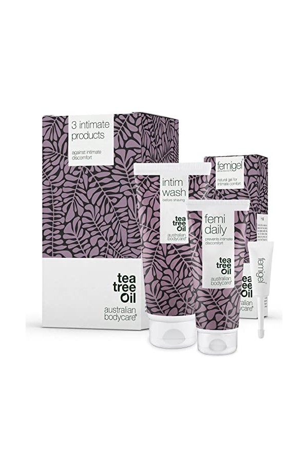Kit pour soins intimes | 3 Produits pour Soins Intimes | Aide à Réduire la Sécheresse, les Démangeaisons et les Rougeurs | Co
