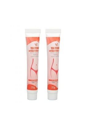 2 Pièces 0,7 Oz Crème de Soulagement des Démangeaisons des Parties Privées, Crème de Soulagement des Démangeaisons des Partie