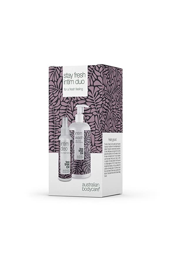 2 produits contre les odeurs désagréables dans la zone intimes à lhuile de tea tree contre les odeurs, les démangeaisons & l