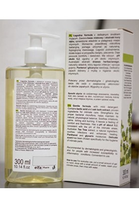 Green Pharmacy Natural Intimate Hygiene Normalising Gel Oak Bark Tea Tree 300ml