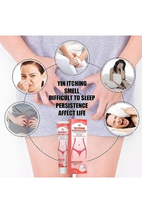 Pommade de Traitement des Démangeaisons pour Femmes Élimination Sûre des Odeurs 0,7 Oz Crème de Parties Privées Facilement Ab