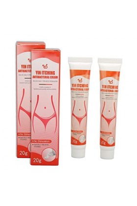 Crème de Traitement des Démangeaisons Vaginales, 20g Fast 2 Pcs Effet Longue Durée Crème pour les Démangeaisons Génitales Res