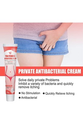 Crème de Traitement des Démangeaisons Vaginales, 20g Fast 2 Pcs Effet Longue Durée Crème pour les Démangeaisons Génitales Res