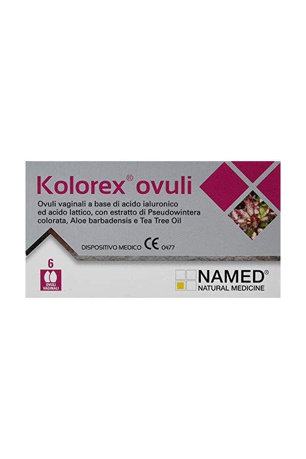 Named Kolorex Ovuli Vaginali, 6 Ovuli