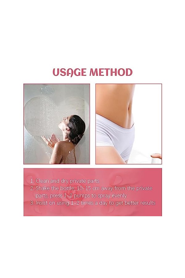 Spray Féminin Pour Femme Odeur | 20ml Parties Intimes Pour Femmes | Produits Dhygiène Féminine En Spray Pour Les Parties Pri