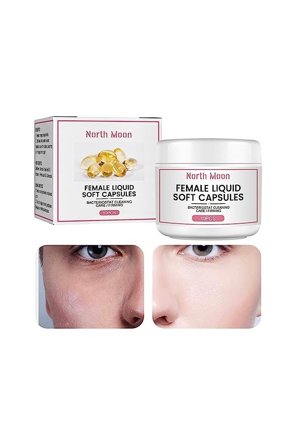 HWORKS Capsules détoxifiantes raffermissantes instantanées - Apaiser et amincir Les pilules vaginales pour hydrater - Capsule