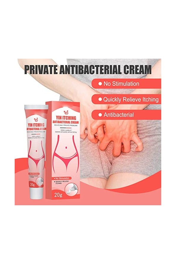 Crème Apaisante Intime, 2 Pcs 20 G De Crème Apaisante Intime Pour les Parties Intimes des Femmes, la Crème De Traitement Anti