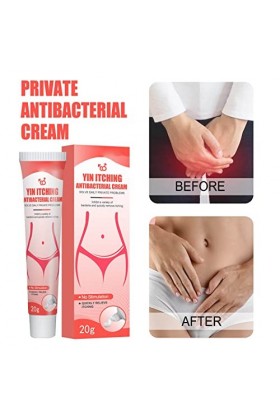 2 Pièces 0.7 Oz Femmes Parties Privées Crème De Soulagement des Démangeaisons Crème De Traitement des Démangeaisons Féminines