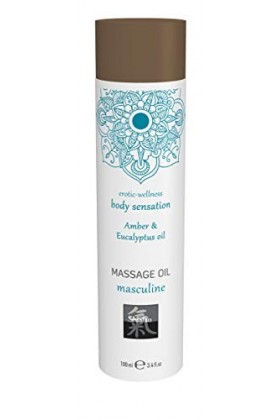 Shiatsu Huile de Massage Masculine Ambre/Eucalyptus