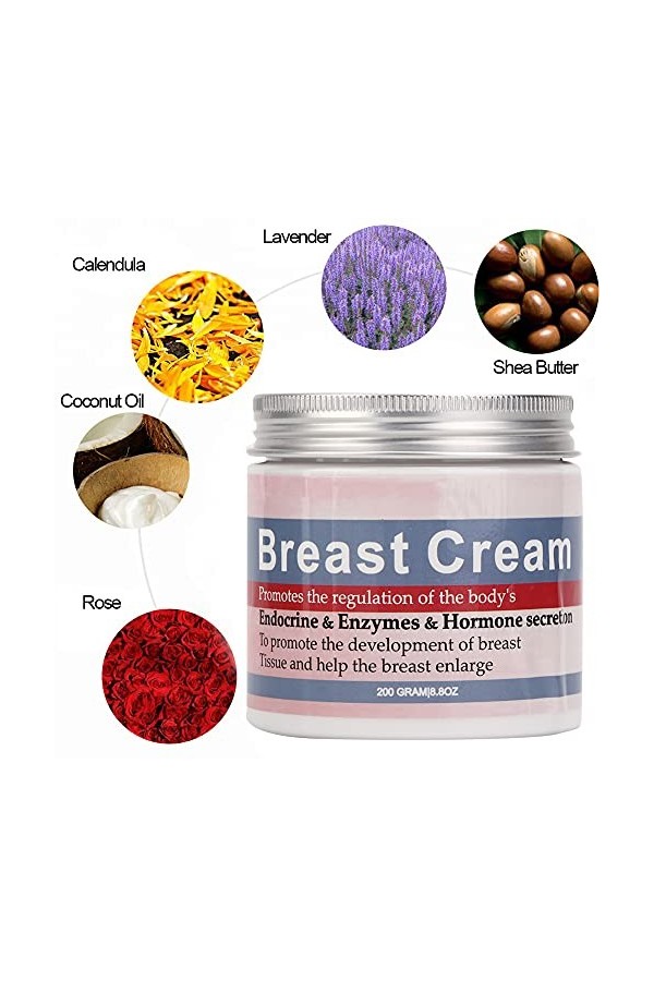 Crème Damélioration des Seins, Crème Raffermissante des Seins, Crème pour les Seins, Agrandissement du Buste Raffermissant,