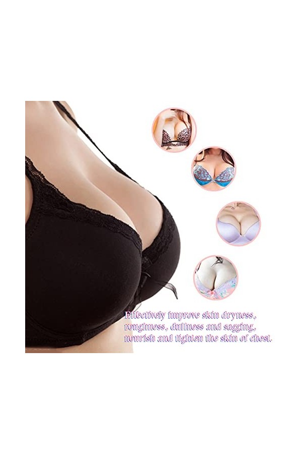 Crème Pour Les Seins, Collagène Et Élastine Soin Efficace Crème De For Massage Pour LÉlargissement Des Seins 45G